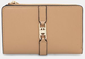 Peňaženka Tommy Hilfiger dámska, béžová farba, AW0AW17752