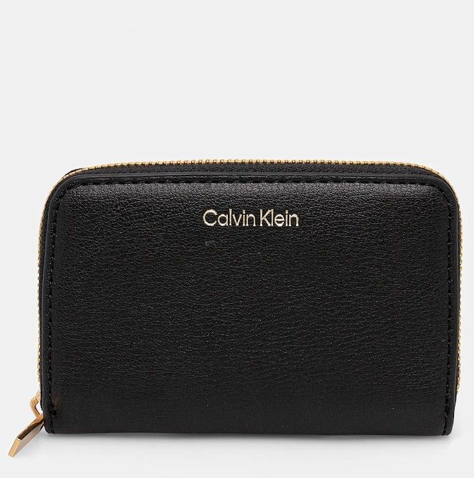 Peňaženka Calvin Klein dámska, čierna farba, LV04F1091G