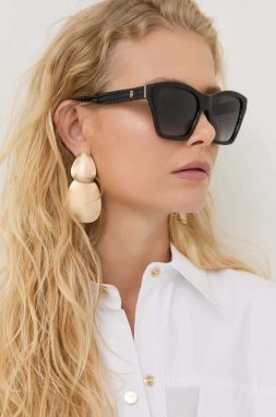 Slnečné okuliare Burberry ARDEN dámske, čierna farba, 0BE4391