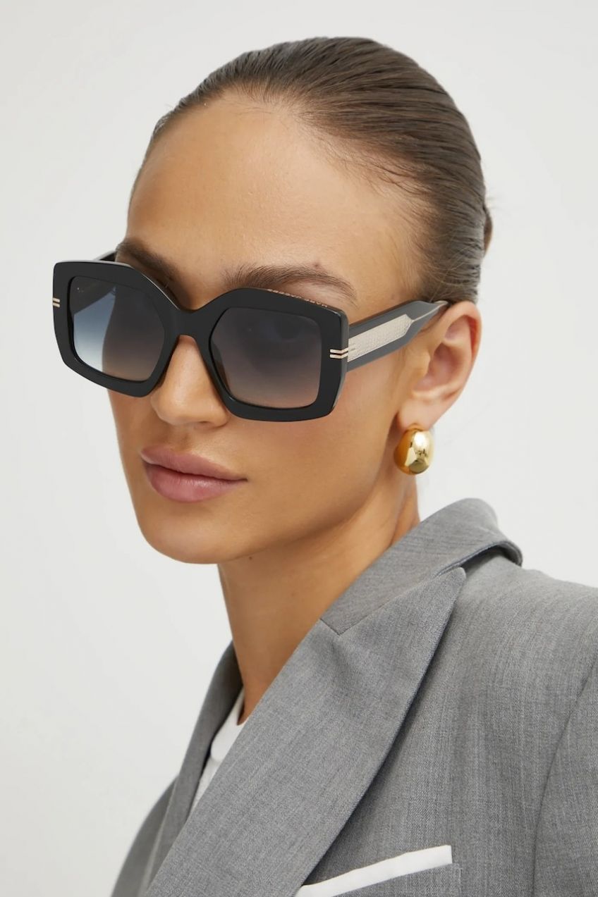 Slnečné okuliare Marc Jacobs dámske, čierna farba, MJ 1109/S