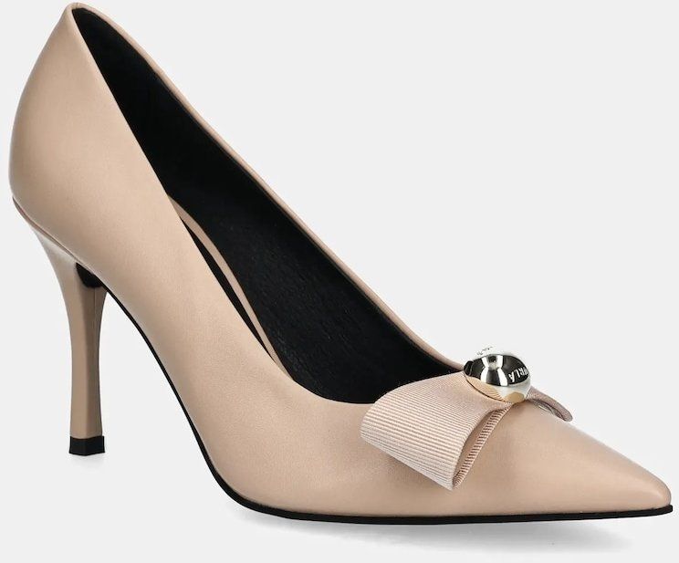 Kožené lodičky Furla Sfera Decollete béžová farba, YI41SFE BX3614 B4L00