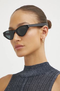 Slnečné okuliare Saint Laurent dámske, čierna farba, SL M144