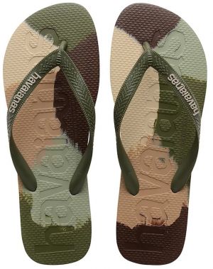Šľapky Havaianas TOP LOGOMANIA COLORS II pánske, zelená farba, 4147526-0869