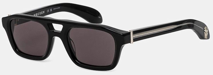Slnečné okuliare Alexander McQueen pánske, čierna farba, AM0505S