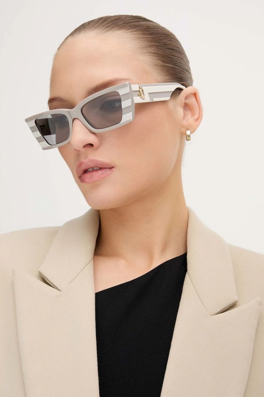 Slnečné okuliare Jimmy Choo dámske, šedá farba, 0JC5009