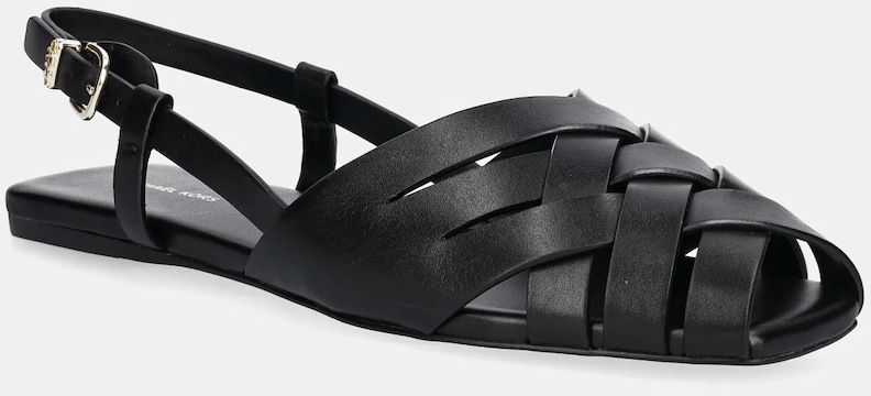 Kožené sandále MICHAEL Michael Kors Irene dámske, čierna farba, 40S5IRFP1L.001