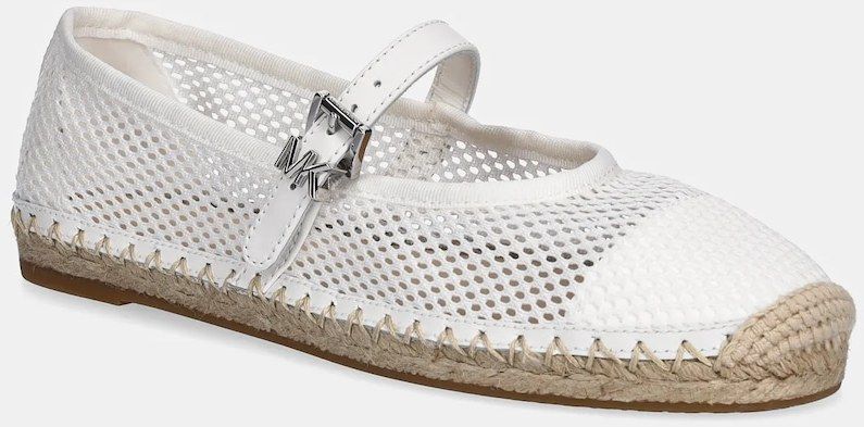 Espadrilky MICHAEL Michael Kors Lynn biela farba, 40S5LYFP2D.085