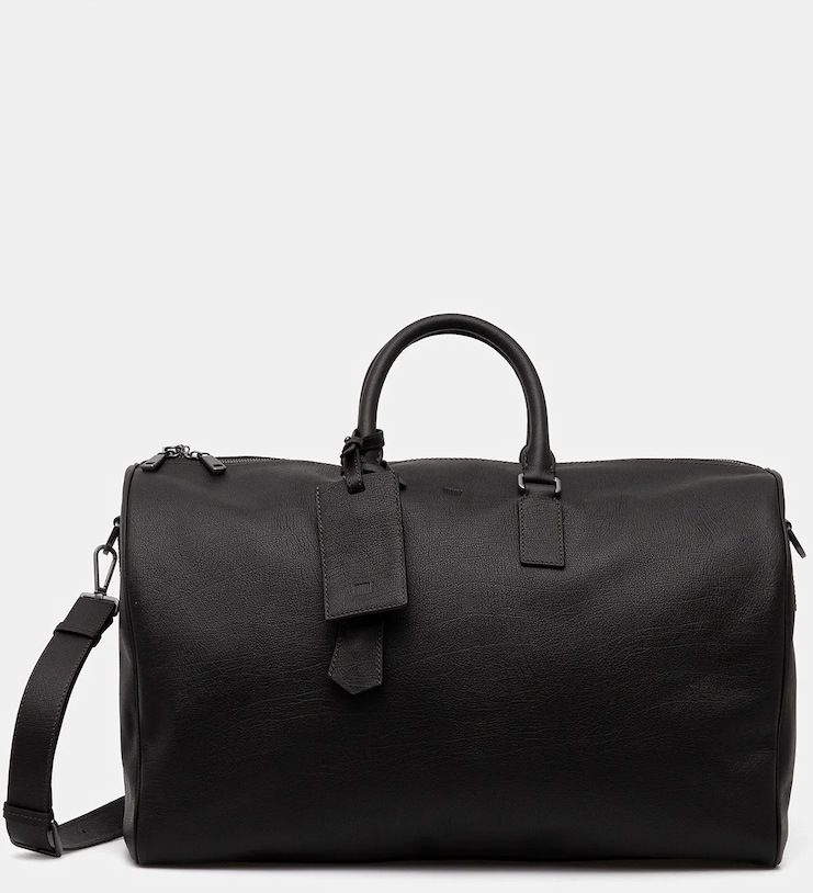 Kožená taška BECKHAM x BOSS hnedá farba, 50549409