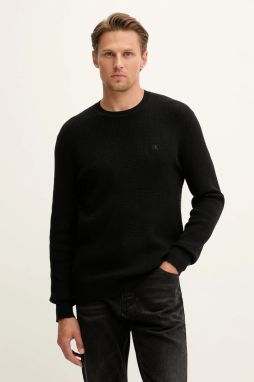 Sveter Calvin Klein čierna farba, ľahký, LV04LB327G
