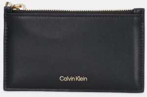 Kožená peňaženka Calvin Klein čierna farba, LV04F1076G