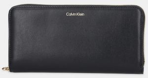 Kožená peňaženka Calvin Klein čierna farba, LV04F1093G