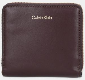 Peňaženka Calvin Klein dámska, bordová farba, LV04F1044G