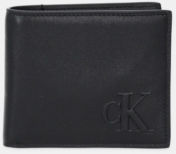 Kožená peňaženka Calvin Klein čierna farba, LV04G1072G