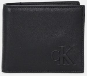 Kožená peňaženka Calvin Klein čierna farba, LV04G1072G