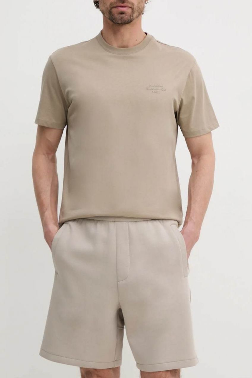 Šortky Armani Exchange pánske, béžová farba, XM000355 AF10818