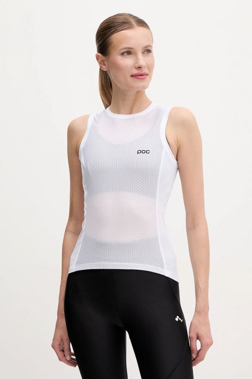 Cyklistický top POC Essential biela farba, 53308