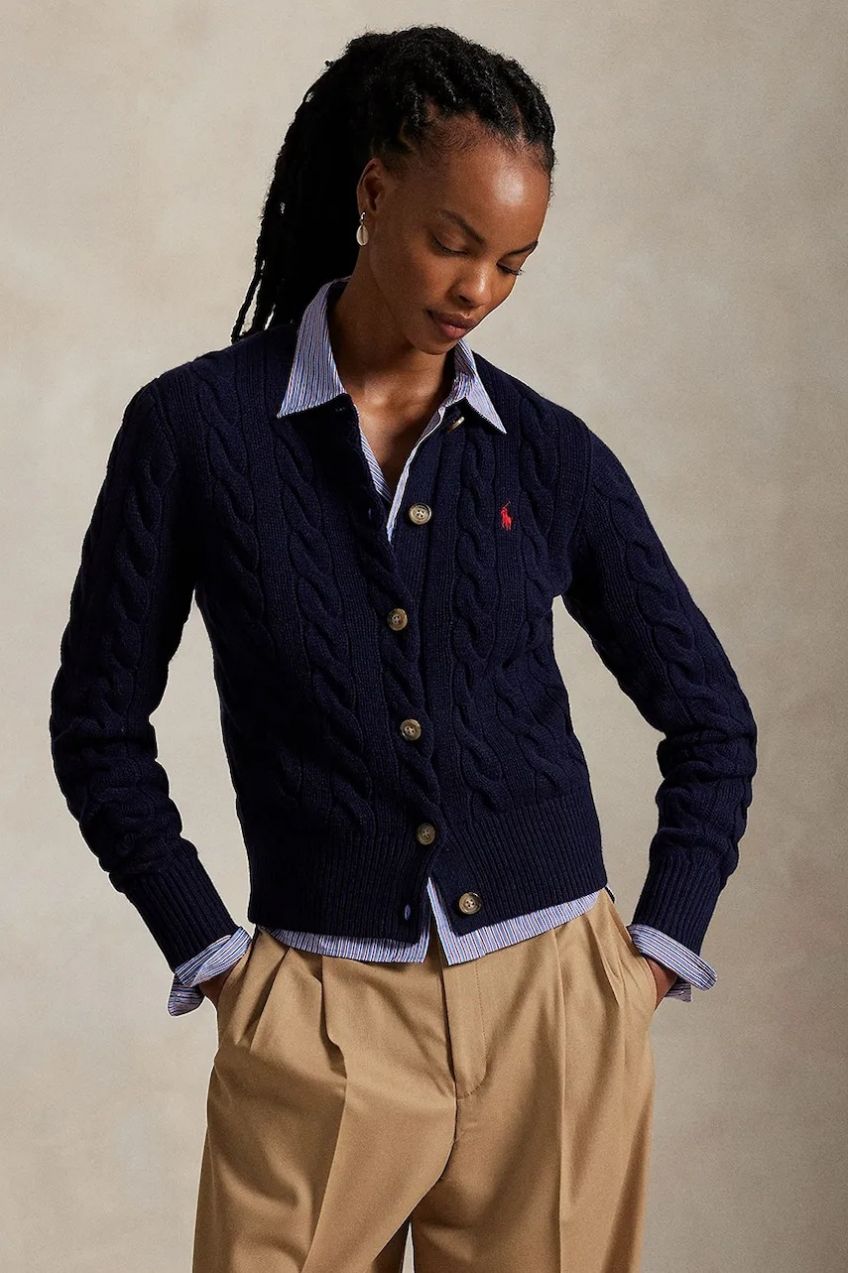 Sveter Polo Ralph Lauren tmavomodrá farba, 211972104