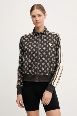 Mikina Guess PEONY béžová farba, vzorovaná, V5YQ07 K0282