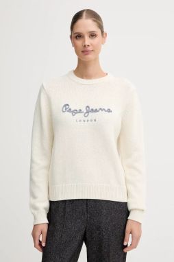 Bavlnený sveter Pepe Jeans béžová farba, PL7000024