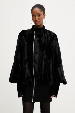 Šaty PRESSIAT čierna farba, mini, oversize, PRE413FW24
