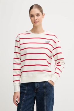Bavlnená mikina Pepe Jeans béžová farba, vzorovaná, PL5800020