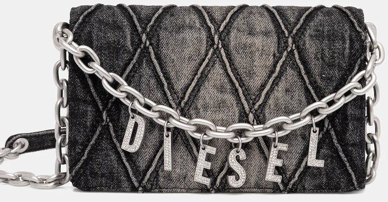 Peňaženka Diesel CHARM-D CHARM-D dámska, šedá farba, X10281.P6330