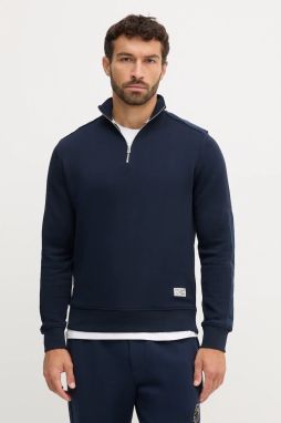 Bavlnená mikina Pepe Jeans tmavomodrá farba, jednofarebná, PM5800002