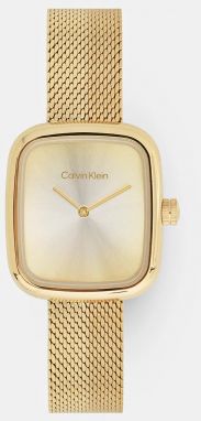 Hodinky Calvin Klein dámske, zlatá farba, 25100099