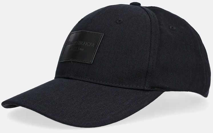 Bavlnená šiltovka Tommy Hilfiger čierna farba, AM0AM13585