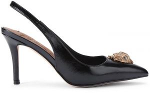Kožené lodičky Kurt Geiger London Belgravia High Sling čierna farba, 3422800309
