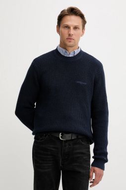 Bavlnený sveter Tommy Jeans tmavomodrá farba, DM0DM22098