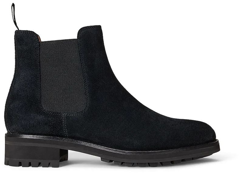 Semišové topánky Polo Ralph Lauren Bryson Chls čierna farba, 812974123001