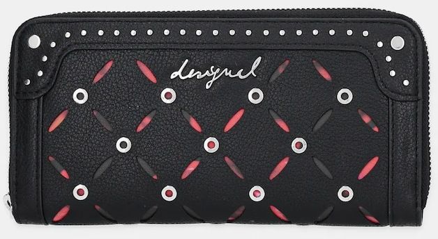 Peňaženka Desigual YANKEE FIONA BLACK dámska, čierna farba, 25WAYP33