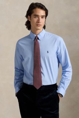 Košeľa Polo Ralph Lauren ružová farba, regular, s golierom button-down, 710929349