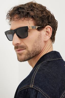 Slnečné okuliare Burberry pánske, čierna farba, 0BE4293