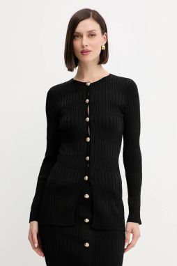 Kardigán Marciano Guess JANET čierna farba, ľahké, 5YGR33 5881Z