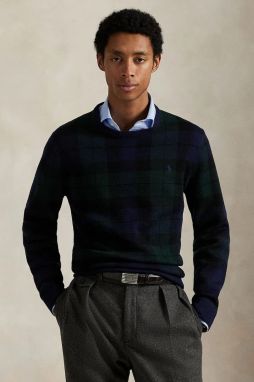 Vlnený sveter Polo Ralph Lauren zelená farba, ľahké, 710917043