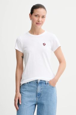 Bavlnené tričko Rag & Bone dámske, biela farba, RE7D25FT3SW