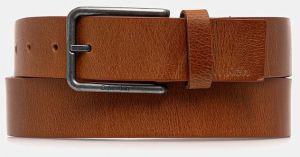 Kožený opasok Calvin Klein hnedá farba, LV04D7047G