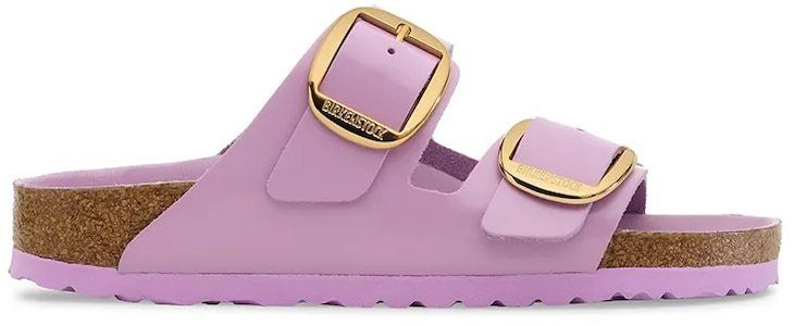 Kožené šľapky Birkenstock Arizona Big Buckle fialová farba, 1030328