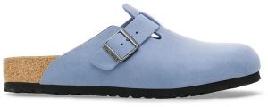 Semišové šľapky Birkenstock Boston modrá farba, 1028239
