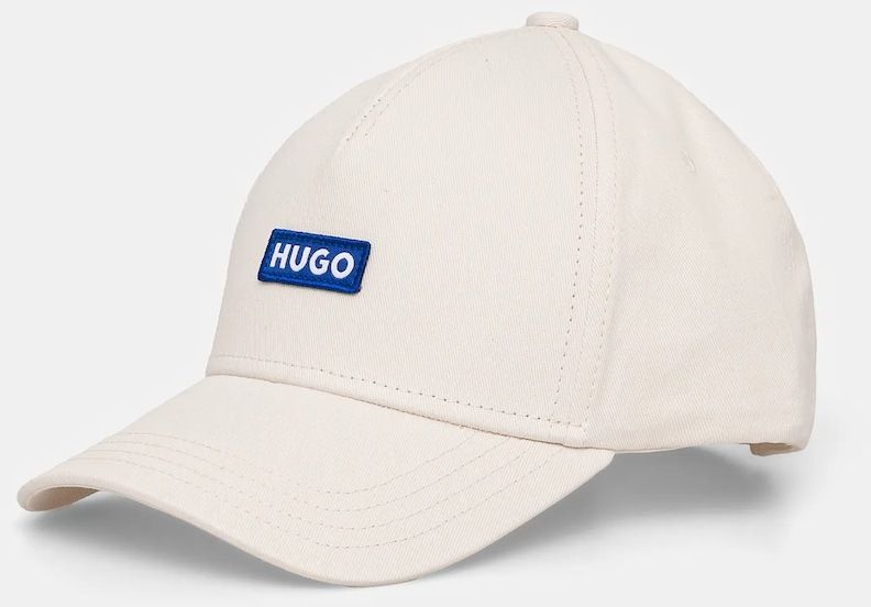 Bavlnená šiltovka Hugo Blue čierna farba, s nášivkou, 50522023