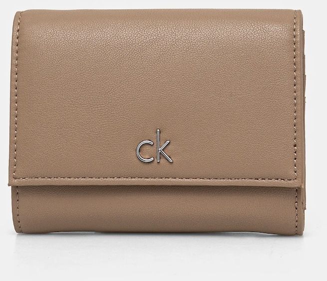 Peňaženka Calvin Klein dámska, béžová farba, K60K612851