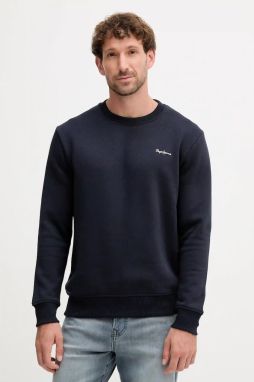 Mikina Pepe Jeans tmavomodrá farba, jednofarebná, PM5800013