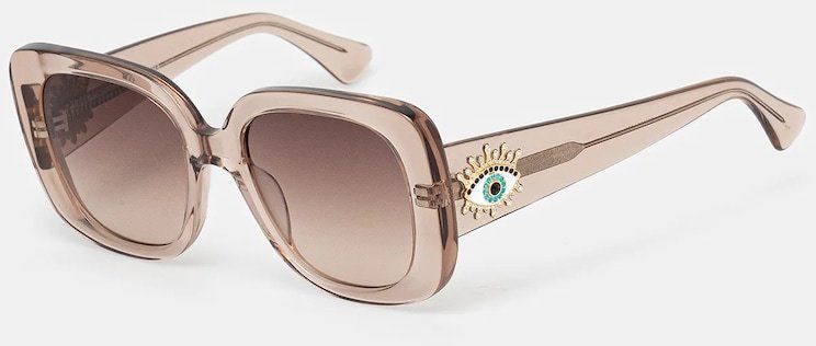 Slnečné okuliare Kurt Geiger London Evil Eye hnedá farba, 4738939679
