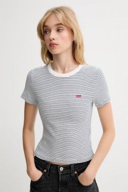Tričko Levi's dámske, biela farba, A7419