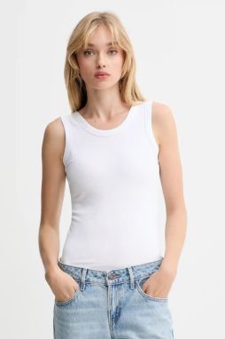 Top Calvin Klein biela farba, LV044D218G