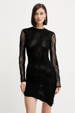 Šaty Charo Ruiz Ibiza čierna farba, mini, priliehavé, 257602
