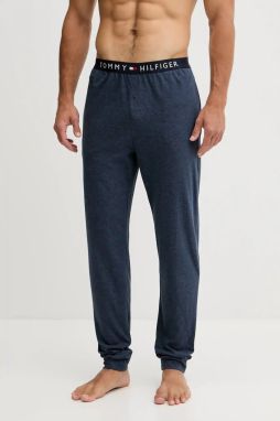 Bavlnené pyžamové nohavice Tommy Hilfiger tmavomodrá farba, jednofarebné, UM0UM03532