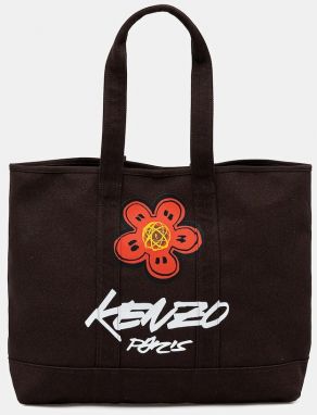 Bavlnená taška Kenzo hnedá farba, FF68SA911F36